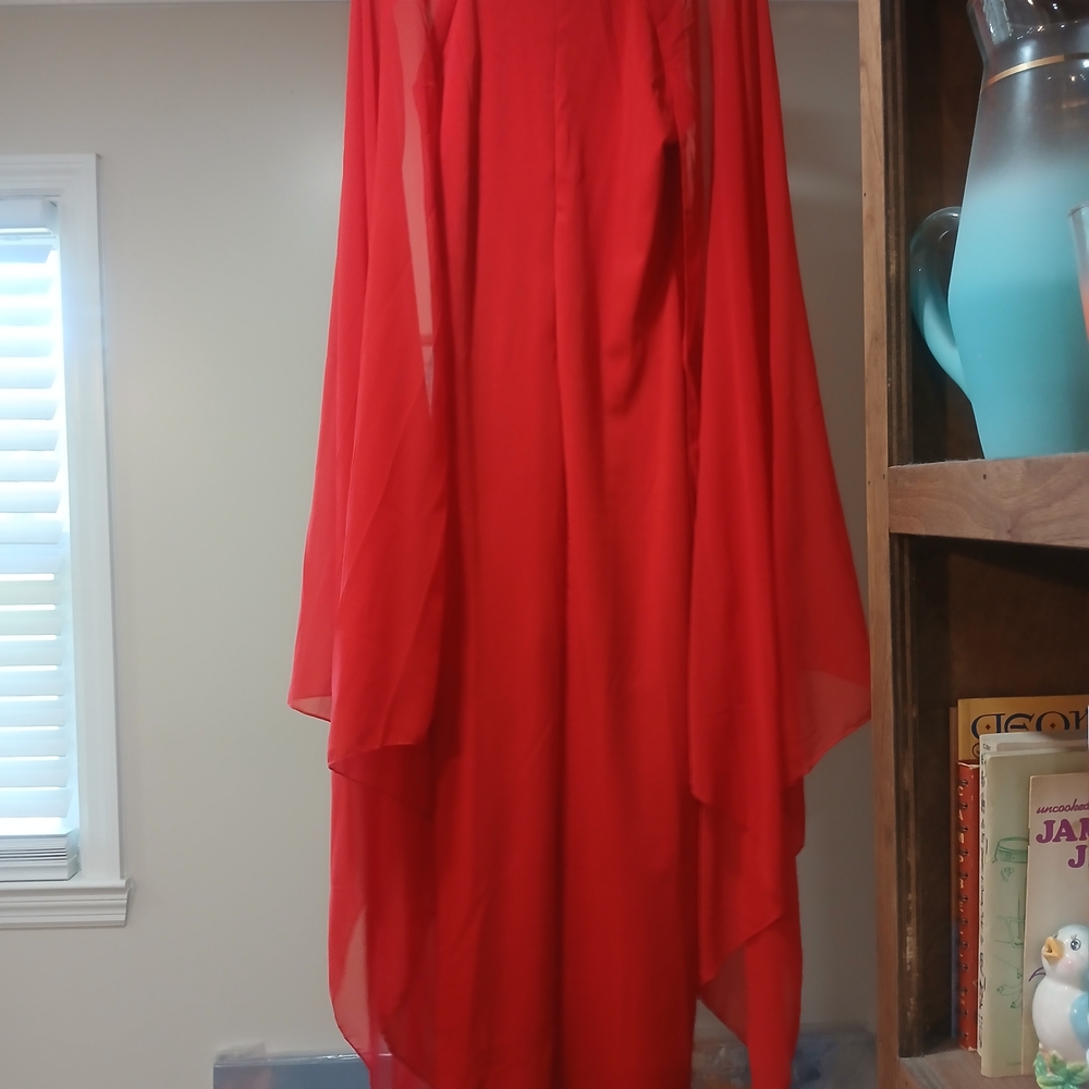Amazon Red Midi Dress